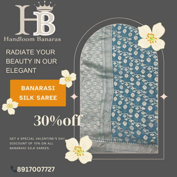 Pure Shiffon silk saree - Image 2